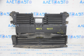 Жалюзи дефлектор радиатора Lincoln MKZ 13-16 в сборе с моторчиком, без адаптив круиза, трещины, надломы