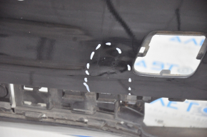Бампер задний голый BMW 7 G11 G12 16-19 под парктроники, черный, прижат