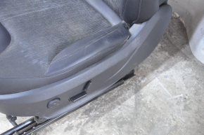 Водительское сидение Tesla Model S 16-20 рест, без airbag, кожа черн+тряпка, электро, царапины, под химч