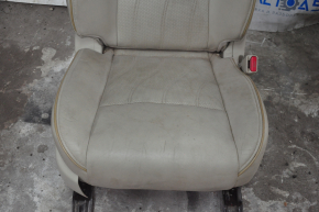 Пассажирское сидение Infiniti JX35 QX60 13- без airbag, кожа беж, электро, под химч, трещины на коже
