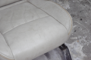 Пасажирське сидіння Infiniti JX35 QX60 13- без airbag, шкіра беж, електро, під хімч, тріщини на шкірі