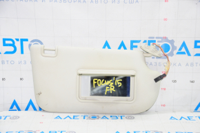 Козырек правый Ford Focus mk3 11-18 1 фонарь серый, без крючка, под химчистку