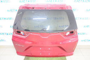 Дверь багажника голая со стеклом Honda CRV 17-22 красный R569MV