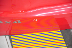 Дверь багажника голая со стеклом Jeep Renegade 15-18 дорест, красный 686, тычка, примята