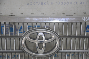 Решетка радиатора grill Toyota Highlander 08-10 hybrid, с эмблемой, песок