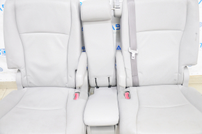 Задний ряд сидений 2 ряд Toyota Highlander 08-13 кожа серая, царапины на подлокотнике