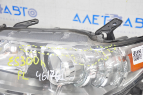 Фара передня ліва в зборі Lexus ES300h ES350 13-15 дорест ксенон + LED DRL, пісок, подряпини на склі