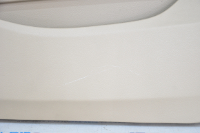 Обшивка двери карточка передняя правая BMW X3 F25 11-17 кожа бежевая, царапины