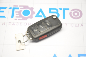 Ключ VW Tiguan 12-17 4 кнопки, розкладний, тички