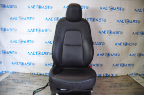 Пасажирське сидіння Tesla Model 3 18- шкіра чорна, з airbag, електро, підігрів, з натягувачем, подряпини на пластиці