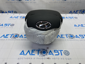 Подушка безопасности airbag в руль водительская Hyundai Sonata 15-17 стрельнувшая