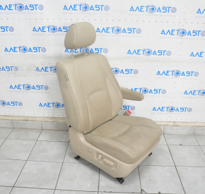 Пасажирське сидіння Lexus RX300 RX330 RX350 RX400h 04-09 з airbag, шкіра беж, електро, підігрів, тріщини на шкірі