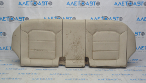 Задний ряд сидений 2 ряд VW Passat b8 16-19 USA кожа бежевый, нижняя часть, черная строчка, потертый, под химчистку