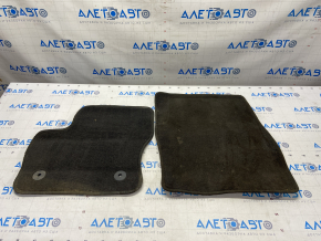 Комплект килимків салону Ford Escape MK3 13-19 ганчірка чорний, тип 2, під хімчистку