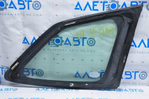 Форточка глухое стекло задняя левая Subaru Outback 10-14 зеленый оттенок, надрывы уплотнителя, царапины на хроме