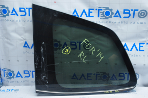 Форточка глухое стекло задняя левая Subaru Forester 14-18 SJ молдинг хром, стекло черный оттенок, отклеен уплотнитель