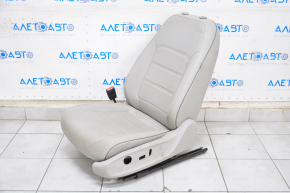 Сидіння водія VW Passat b8 16-19 USA без airbag, електро, шкіра сіра, без підголівника, без керування