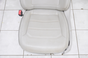 Водительское сидение VW Passat b8 16-19 USA без airbag, электро, кожа серая, без подголовника, без управления