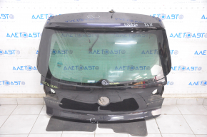 Дверь багажника голая со стеклом VW Tiguan 09-17 черный LC9X, с поводком и трапецией, примята