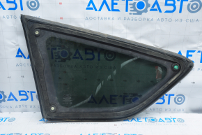 Форточка глухое стекло задняя правая Ford Escape MK3 13-19 зеленый оттенок, хром, царапины на хроме