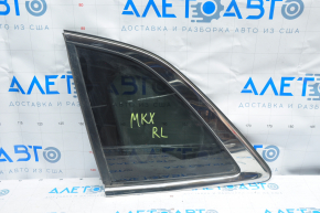 Форточка глухое стекло задняя левая Lincoln MKX 16- хром, царапины на хроме