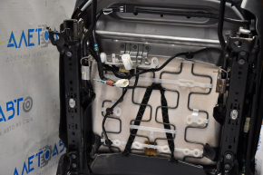Водительское сидение Toyota Prius V 12-17 без airbag, механич, кожа темно-серое