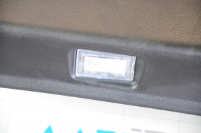 Обшивка двери карточка передняя левая Tesla Model Y 20- кожа черн, с подсветкой, накладки мат, с вставкой замш, с управлением стеклоподъемников, с кнопкой открытия двери, полез лак