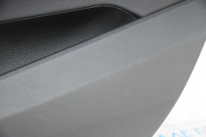 Обшивка двери карточка задняя правая BMW X1 F48 16-22 кожа бежевая с темно-серым oyster/gray, подсветка, вставка под дерево, подлокотник кожа, царапины