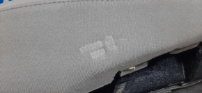 Накладка збоку задніх сидінь права Hyundai Sonata 15-17 ганчірка сіра, вм’ятини, під хімчистку