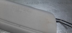 Накладка боковая задних сидений правая Hyundai Sonata 15-17 тряпка серая, вмятины, под химчистку