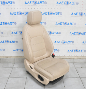 Пасажирське сидіння Jaguar F-Pace X761 17-20 c airbag, електро, підігрів, вентиляція, перфорація, шкіра беж