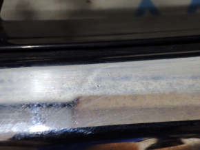 Решетка радиатора grill Toyota Highlander 20- под камеру с эмблемой, тычки на хроме, песок