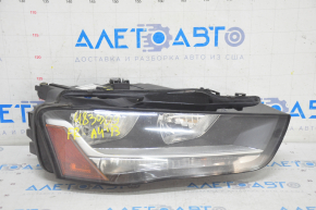 Фара передня права гола Audi A4 B8 13-16 рест, галоген, пісок, надлом