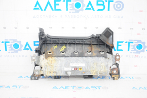Подушка безопасности airbag коленная водительская левая Toyota Highlander 20-22 черная, топляк, ржавый пиропатрон