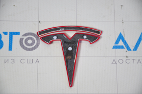 Емблема значок кришки багажника Tesla Model 3 18- хром, з накладкою