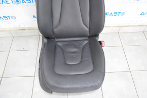 Пасажирське сидіння Audi A4 B8 08-16 з airbag, електро, підігрів, шкіра, чорний, подряпини на пластиці