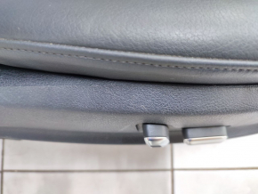 Пасажирське сидіння Audi A4 B8 08-16 з airbag, електро, підігрів, шкіра, чорний, подряпини на пластиці