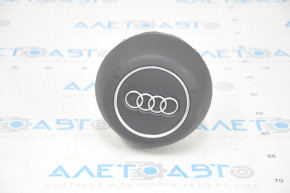 Подушка безопасности airbag в руль водительская Audi A4 B9 17- черная, царапина