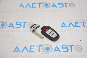 Ключ Audi A4 B8 08-16 smart 4 кнопки, тички на хромі, подряпини