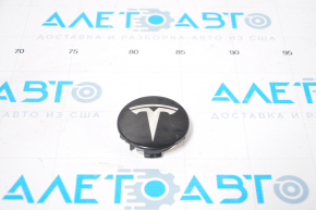 Центральний ковпачок на диск Tesla Model Y 20 - чорний, потерт