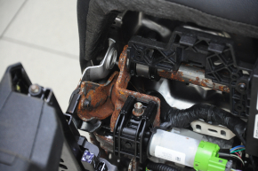 Водительское сидение Ford Edge 15- с airbag, электро, подогрев, кожа черная, Titanium, ржавое снизу