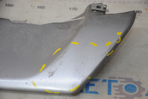 Накладка губы переднего бампера Ford Edge 19- серая, царапины, надорвано крепление