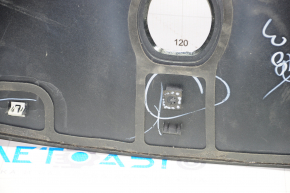 Накладка крышки багажника верхняя Lincoln MKZ 13-20 черн глянец, сломана направляйка, царапины