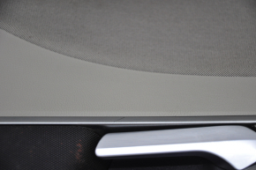 Обшивка двери карточка задняя левая Ford Fusion mk5 17-20 тряпка, серый, топляк, царапины