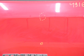 Дверь в сборе передняя левая Jeep Compass 17- keyless, красный PRM, тычка, примята