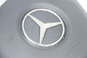 Подушка безопасности airbag в руль водительская Mercedes GLA 16-20 черная, потемнел хром