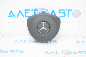 Подушка безопасности airbag в руль водительская Mercedes GLA 16-20 черная, потемнел хром