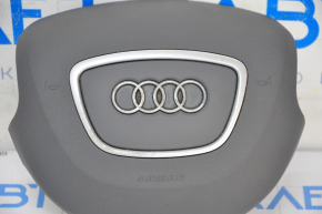Подушка безпеки airbag в кермо водійська Audi Q5 8R 13-17 сіра, під 4 спиці, облізло покриття