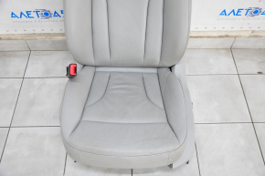 Водительское сидение Audi Q5 8R 09-17 с airbag, серый, кожа, электро, подогрев, обрезаны провода, затерто