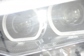 Фара передняя левая в сборе BMW 5 G30 17-20 LED Corona Rings S524A с креплением, песок